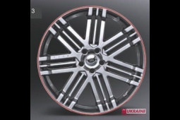Диск RST Black с красной окантовкой